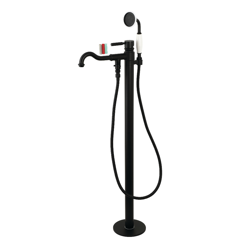 Kaiser Freestanding Tub Faucet - Matte Black - 1 Handle - Durable Design