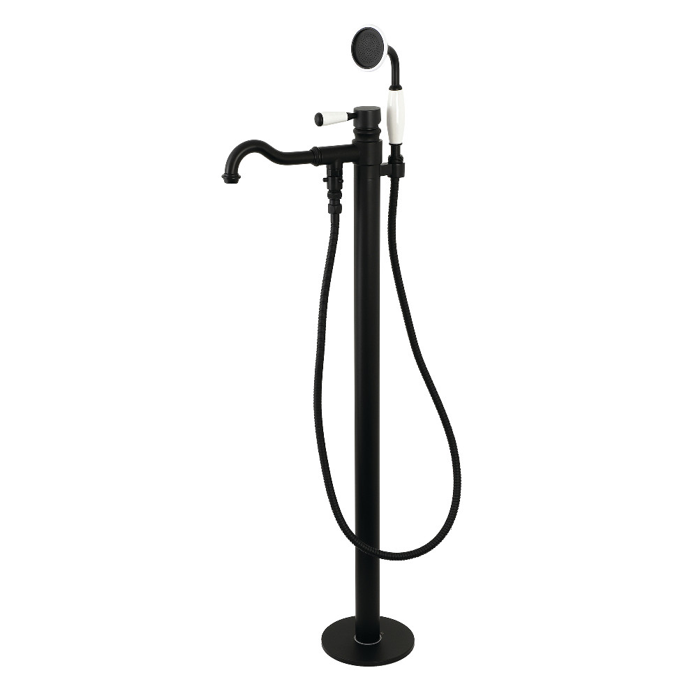 Paris Freestanding Tub Faucet with Hand Shower, Matte Black