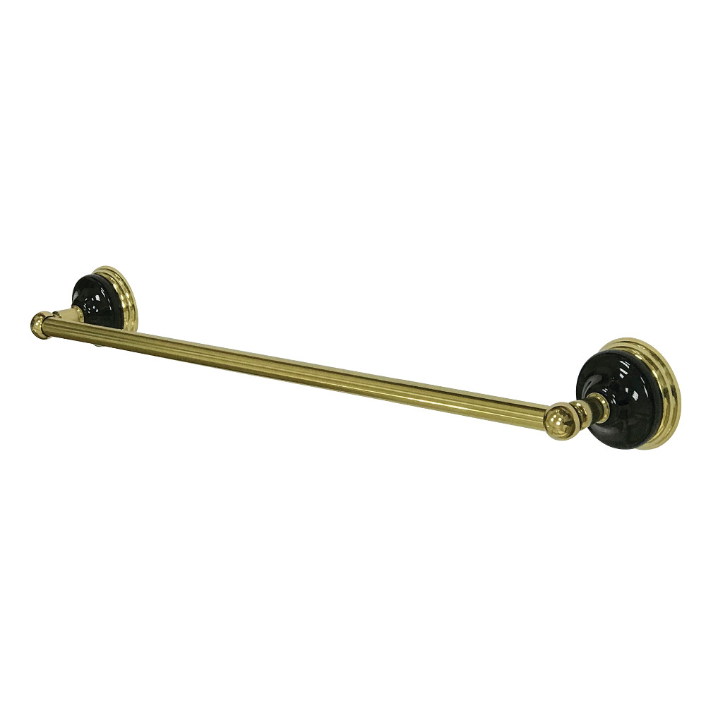 18 in. Water Onyx Towel Bar, Polished Brass
