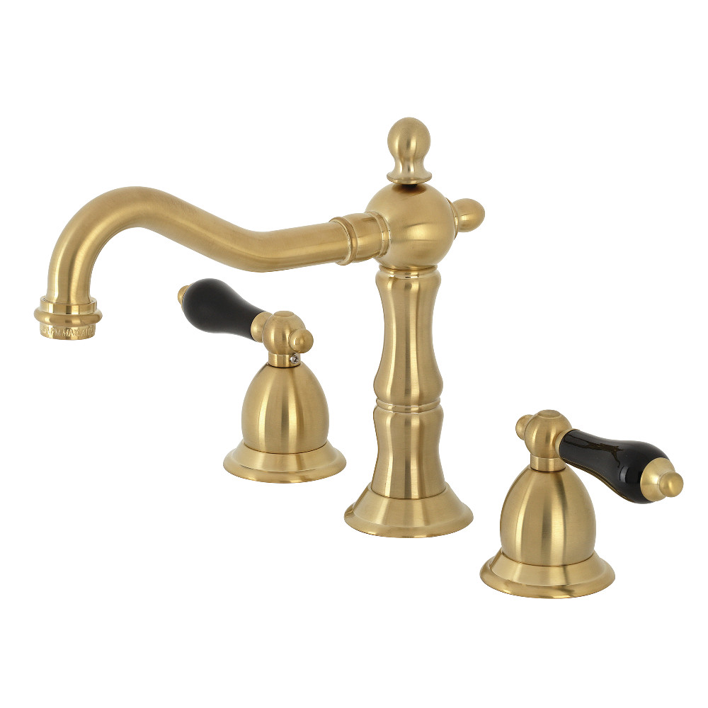 Picture of Kingston Brass KS1977PKL Duchess Widespread Bathroom Faucet with Brass Pop-Up, Brushed Brass