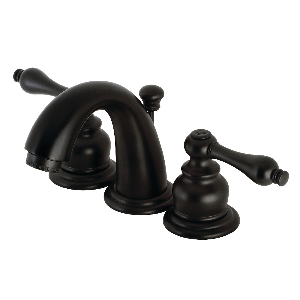 Victorian Widespread Bathroom Faucet, Matte Black
