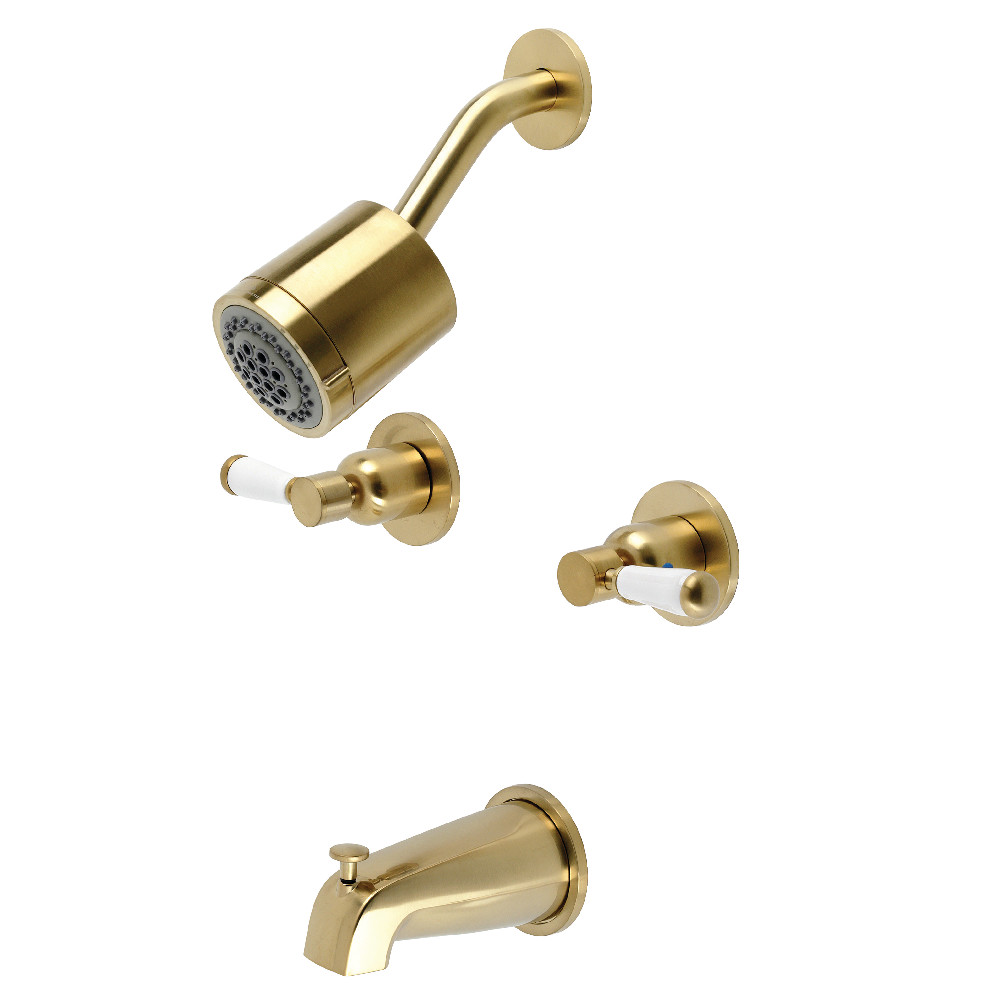 KBX8147DPL Paris Two-Handle Tub & Shower Faucet, Brushed Brass