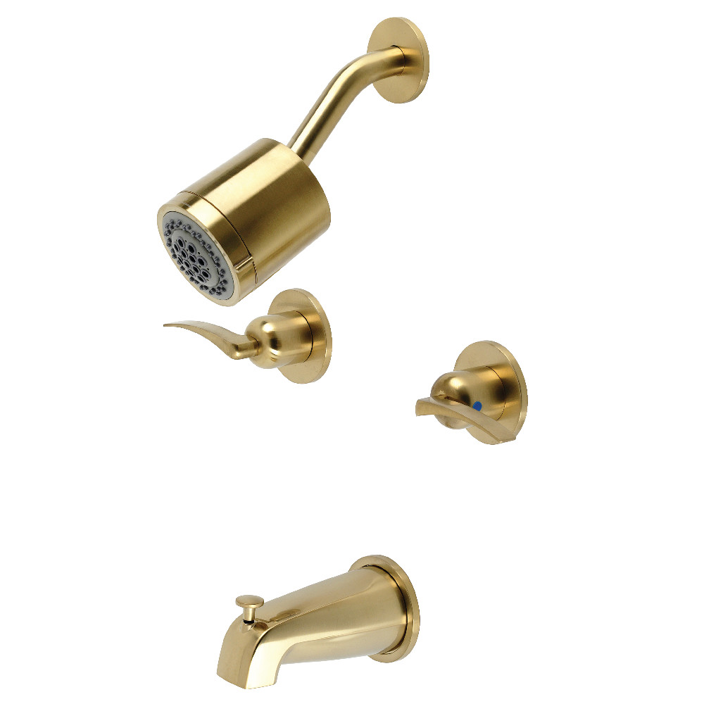 KBX8147EFL Centurion Two-Handle Tub & Shower Faucet, Brushed Brass