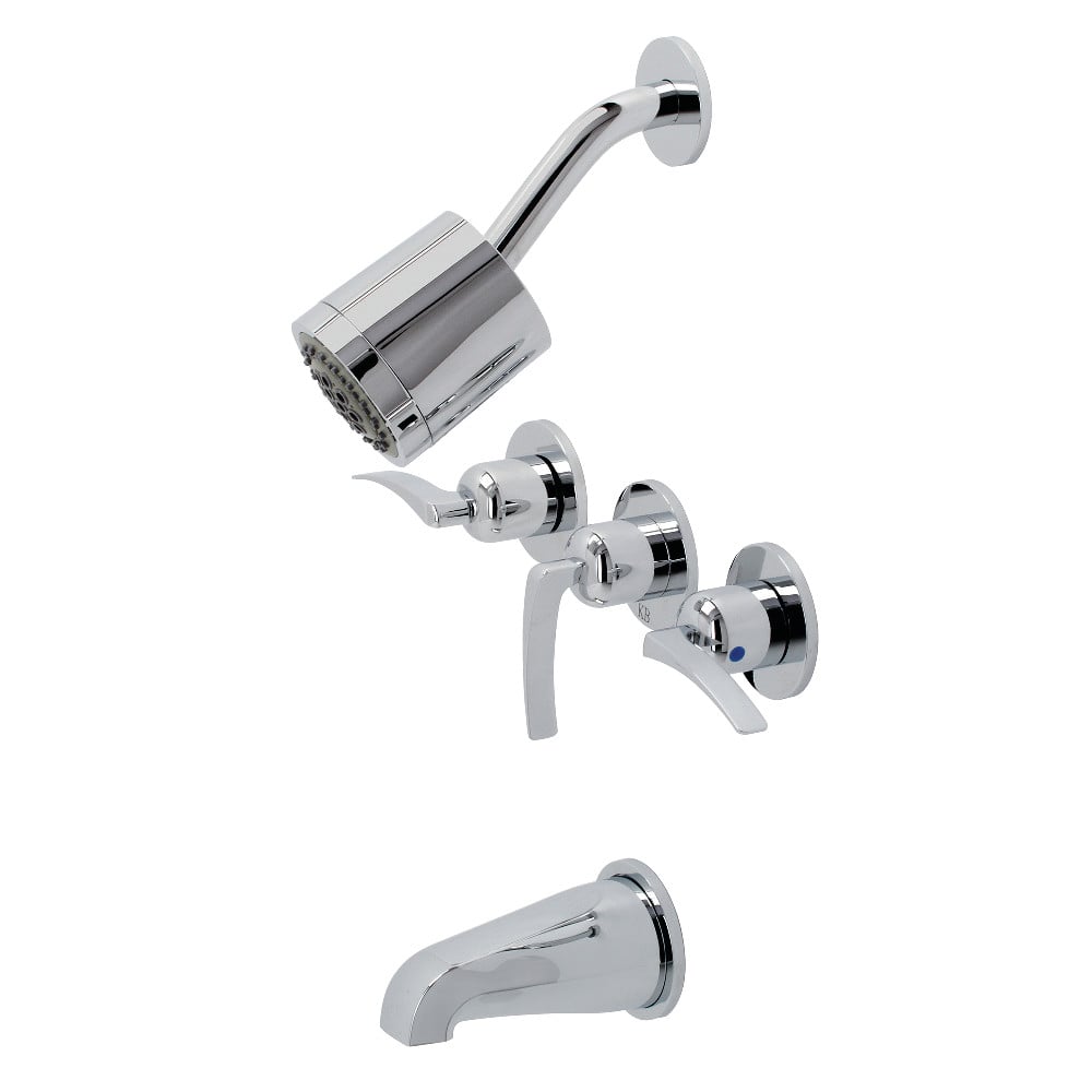 KBX8131EFL Centurion Three-Handle Tub & Shower Faucet, Polished Chrome