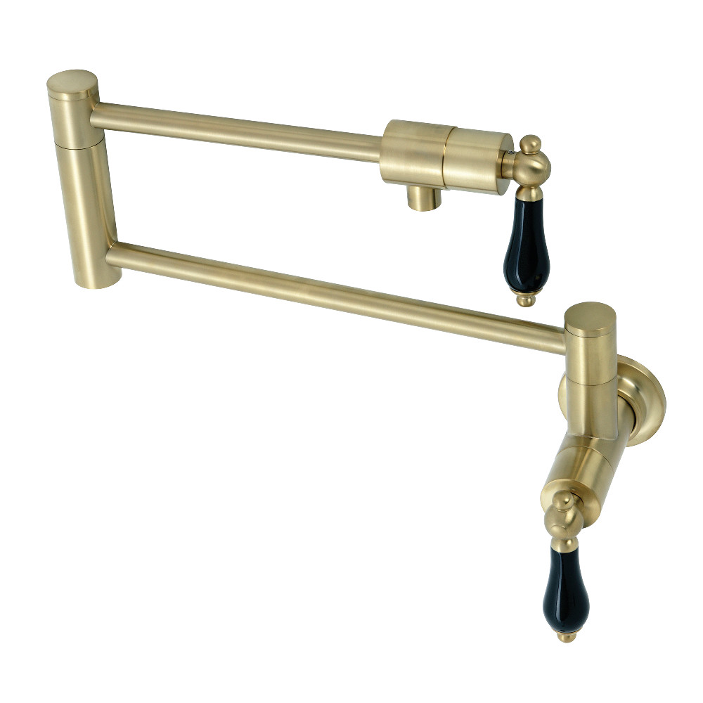 Picture of Kingston Brass KS4107PKL Duchess Wall Mount Pot Filler, Brushed Brass