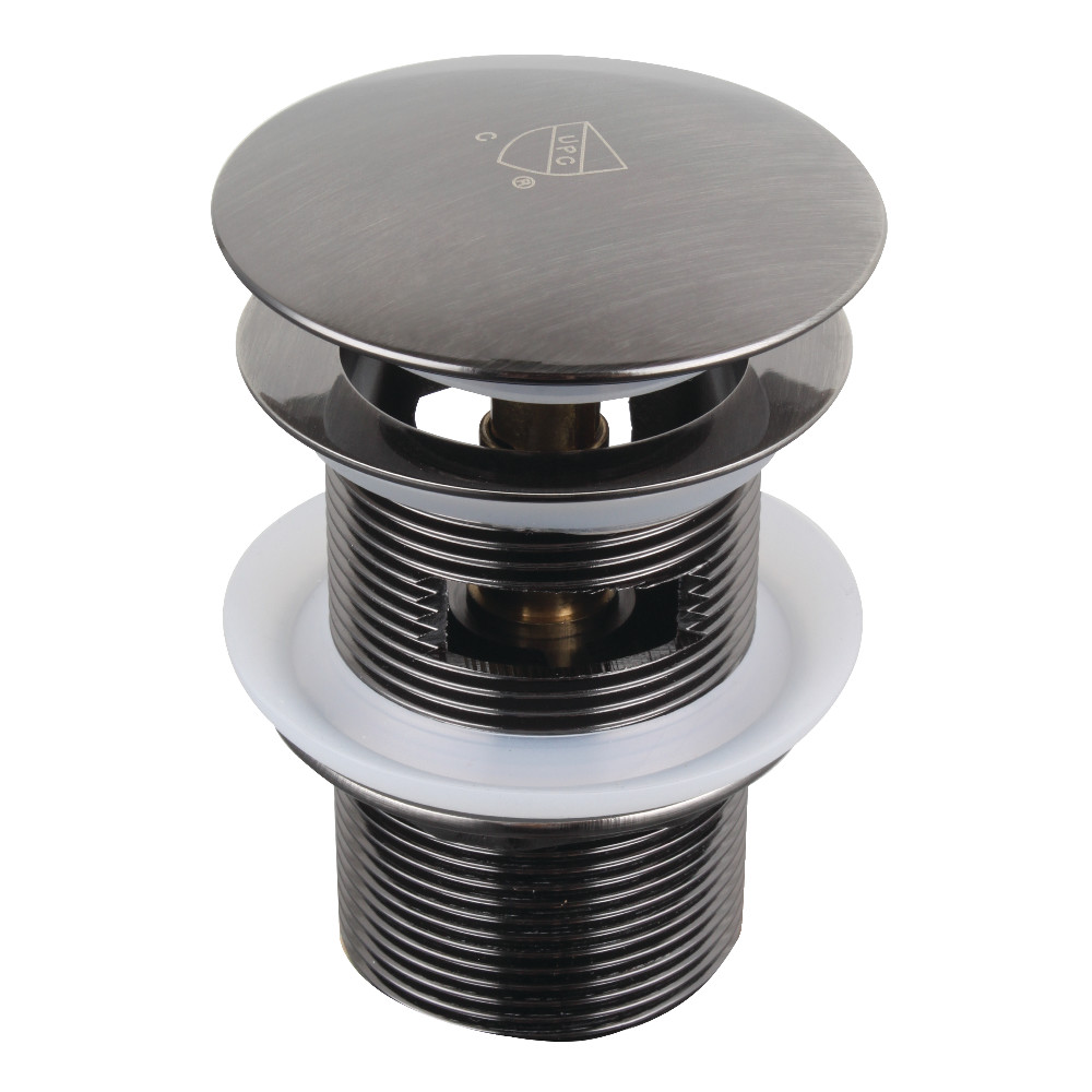 VTDESHOEVN Trimscape Toe-Touch Tub Drain with Overflow, Black Stainless