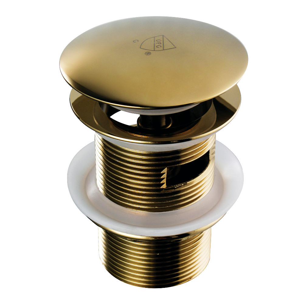 VTDESHOEPB Trimscape Toe-Touch Tub Drain with Overflow, Polished Brass