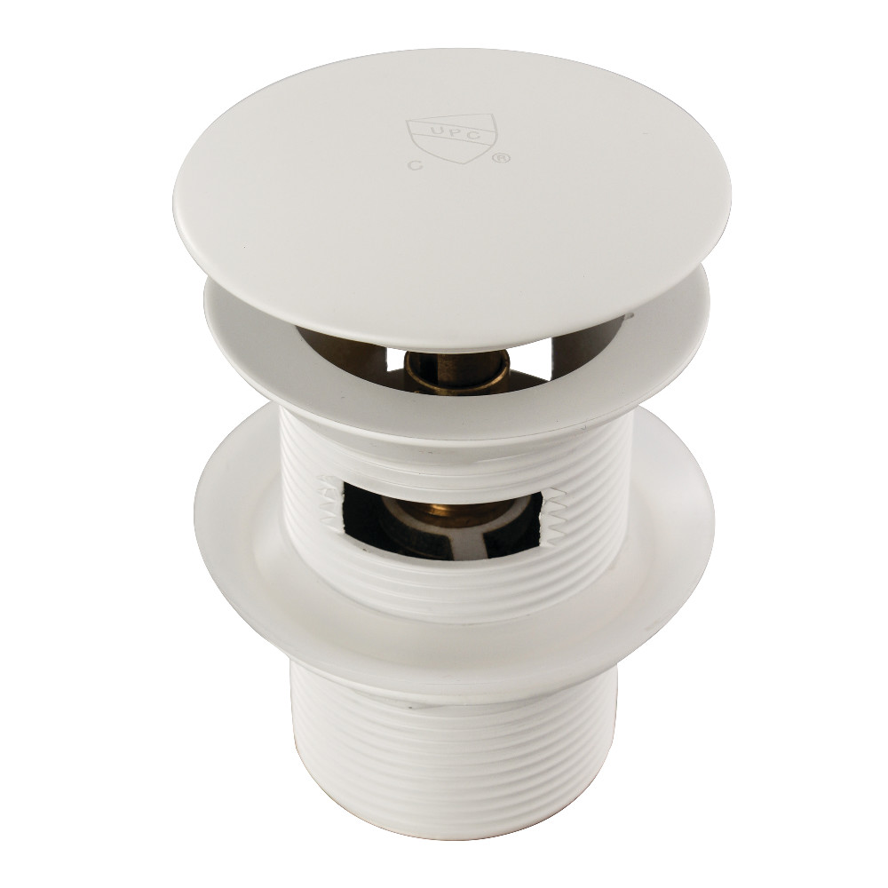 VTDESHOEWH Trimscape Toe-Touch Tub Drain with Overflow, White