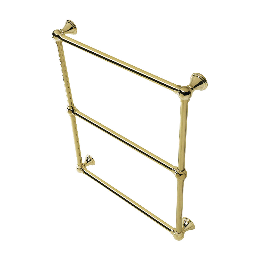 24 in. Maximilien Wall Mount Towel Rack, Polished Brass