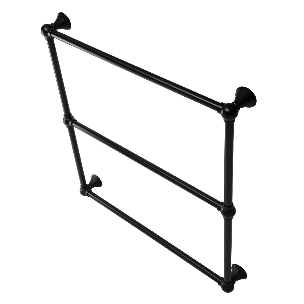 30 in. Maximilien Wall Mount Towel Rack, Matte Black