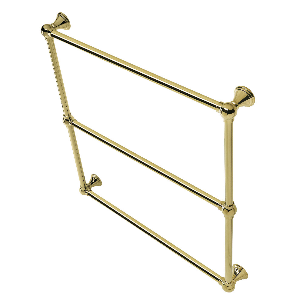 DTC323019PB 30 in. Maximilien Wall Mount Towel Rack, Polished Brass