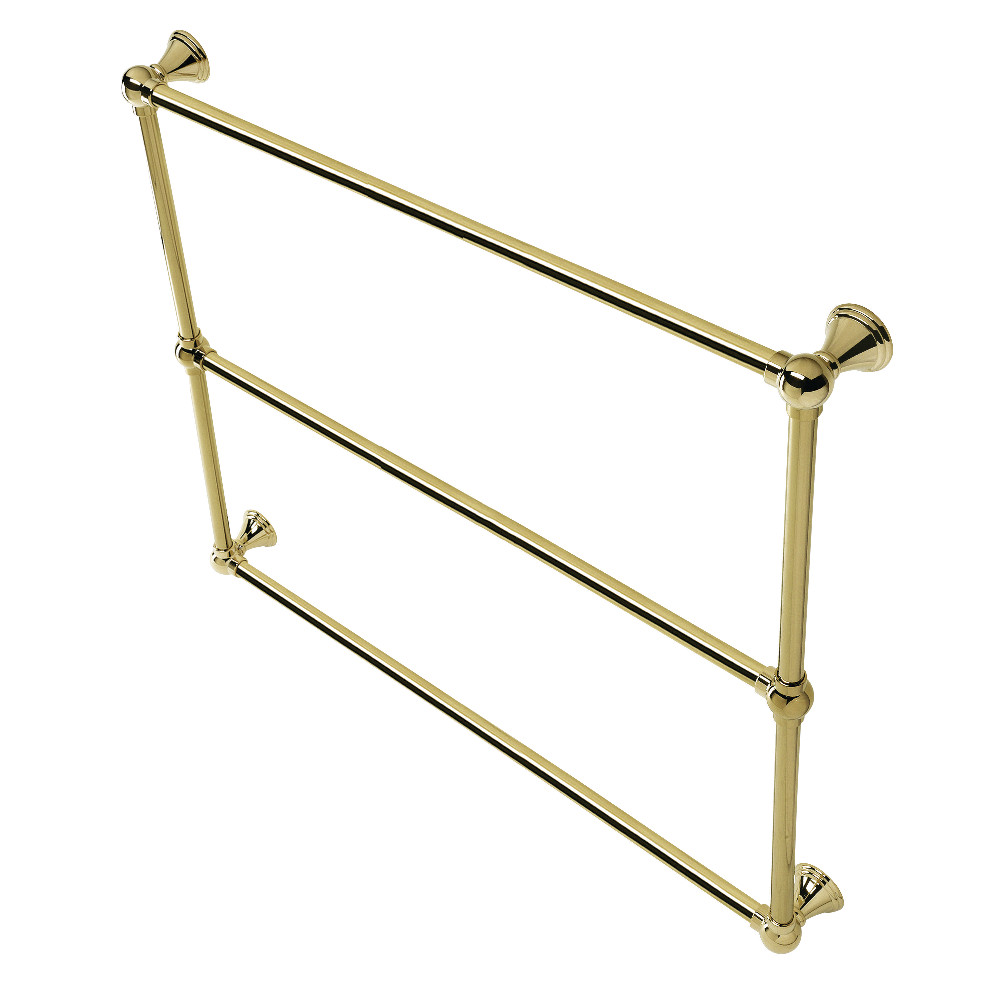 DTC323619PB 36 in. Maximilien Wall Mount Towel Rack, Polished Brass