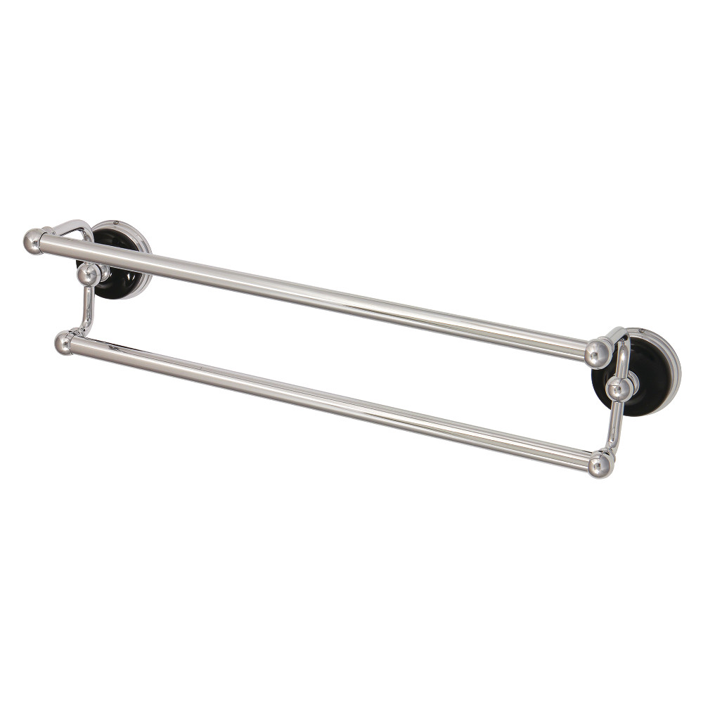18 in. Water Onyx Dual Towel Bar, Polished Chrome