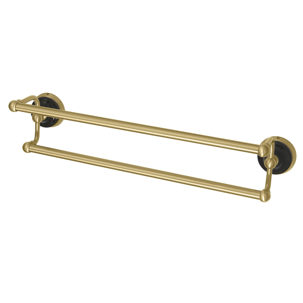 18 in. Water Onyx Dual Towel Bar, Brushed Brass