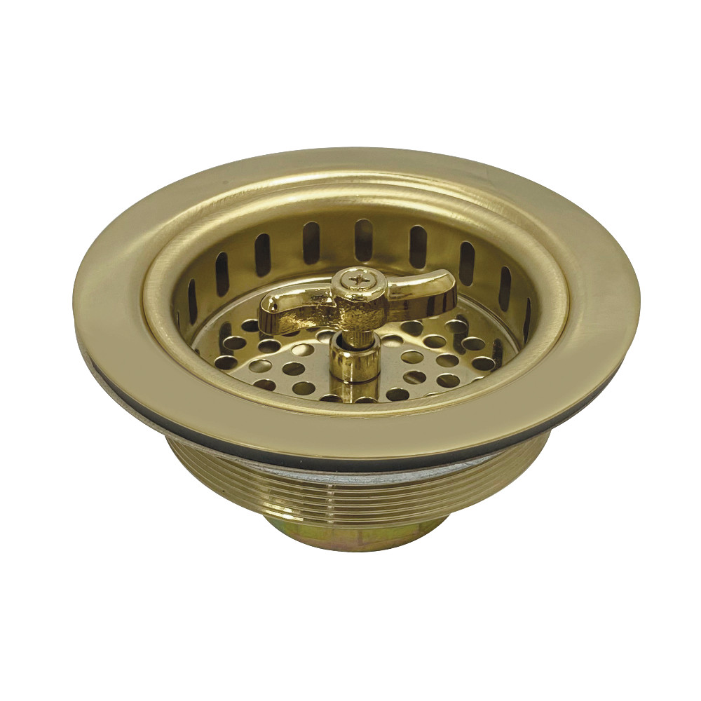 Picture of Kingston Brass K212PB Tacoma Spin & Seal Sink Basket Strainer, Polished Brass