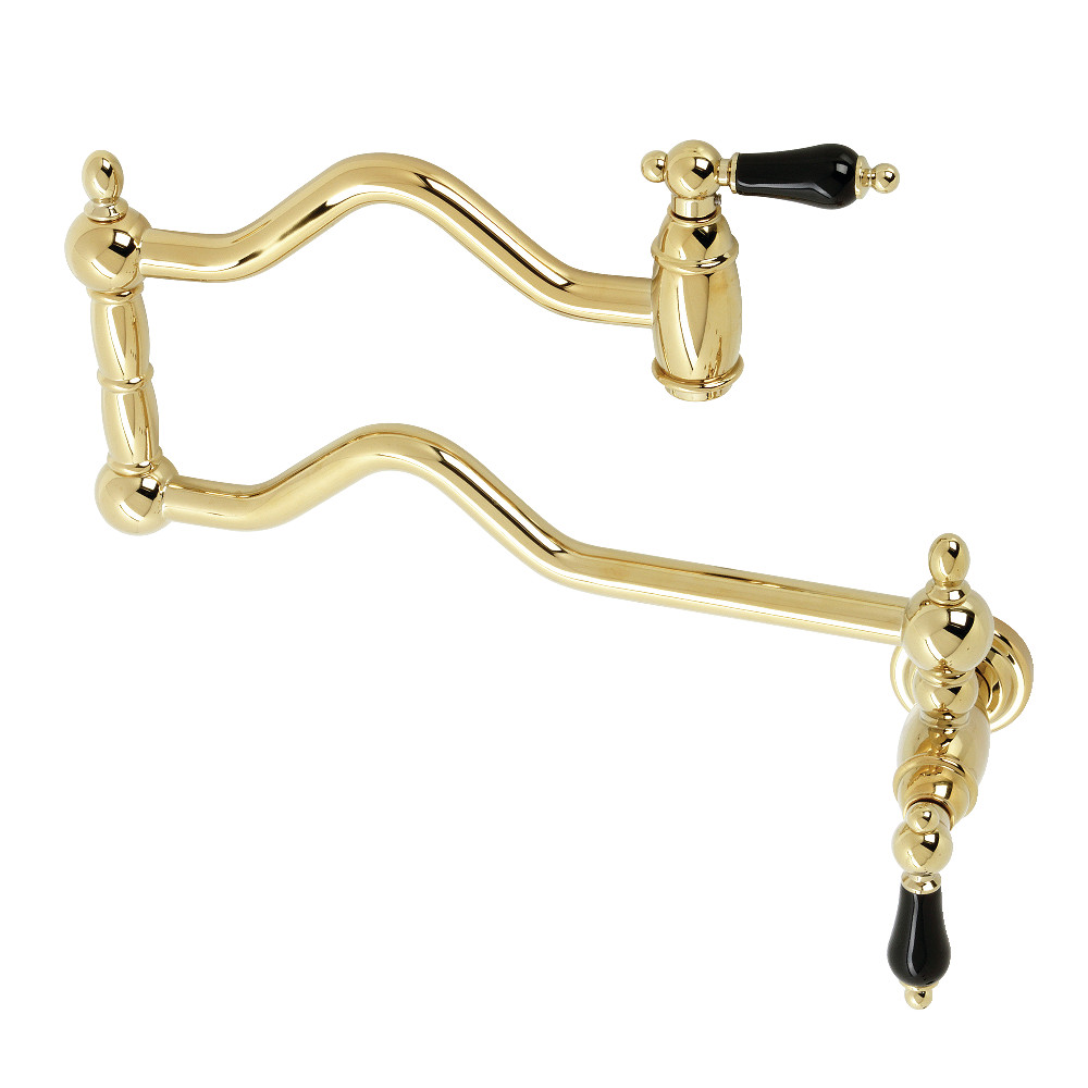 Picture of Kingston Brass KS2102PKL Duchess Wall Mount Pot Filler, Polished Brass