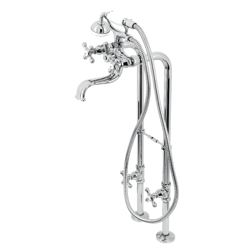Freestanding Clawfoot Tub Faucet Polished Chrome