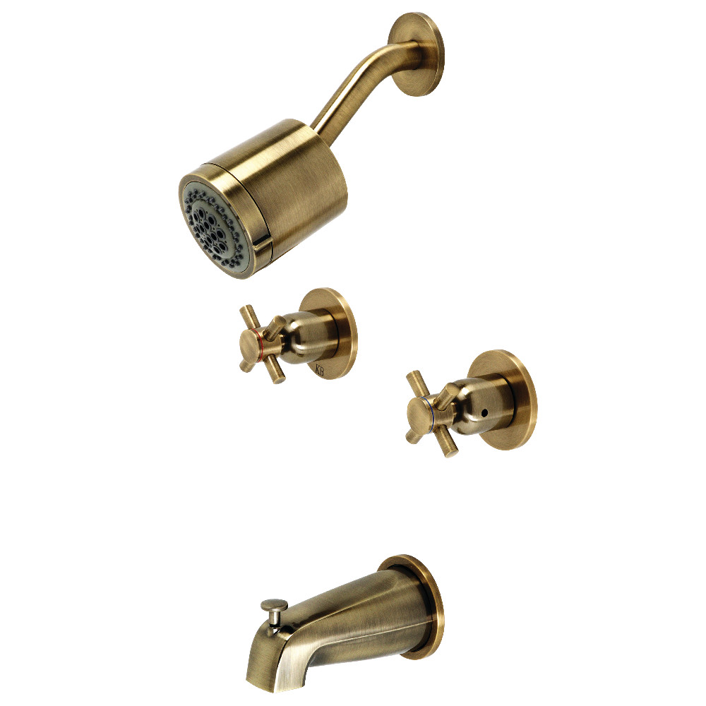 Concord Two-Handle Tub & Shower Faucet Antique Brass