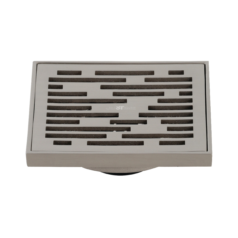 BSF6310BN 4 in. Watercourse Transit Square Grid Shower Drain, Brushed Nickel