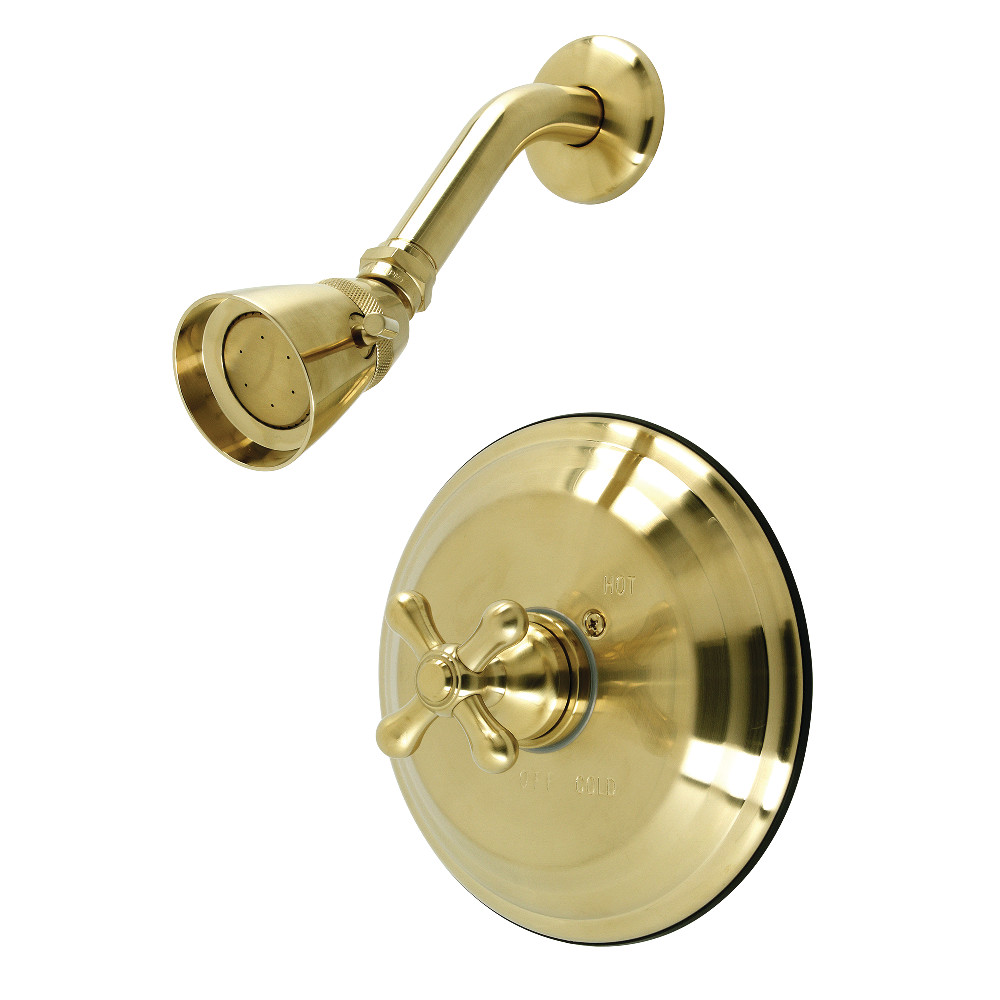 Restoration Pressure Balanced Shower Faucet, Brushed Brass