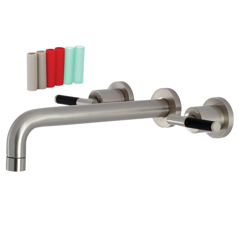 Kaiser 2-Handle Wall-Mount Roman Tub Faucet, Brushed Nickel -  FurnOrama, FU3544823