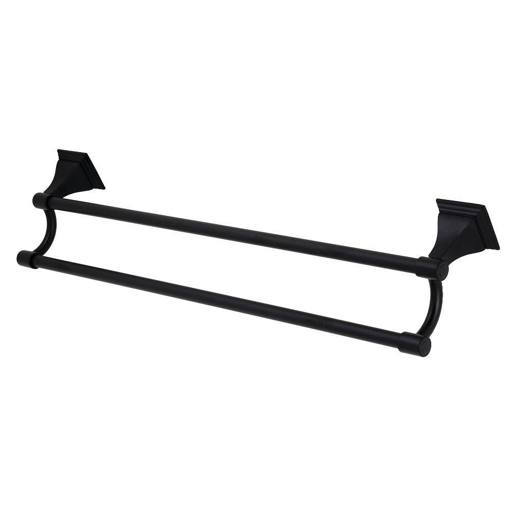 24 in. Monarch Dual Towel Bar, Matte Black