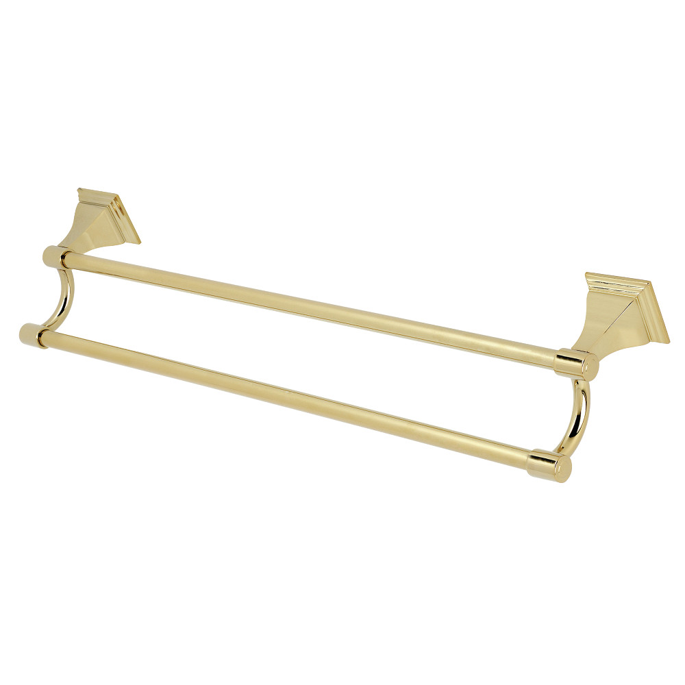 24 in. Monarch Dual Towel Bar, Polished Brass