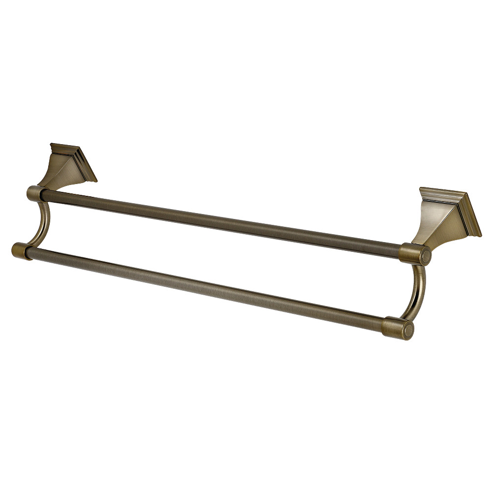 24 in. Monarch Dual Towel Bar, Antique Brass