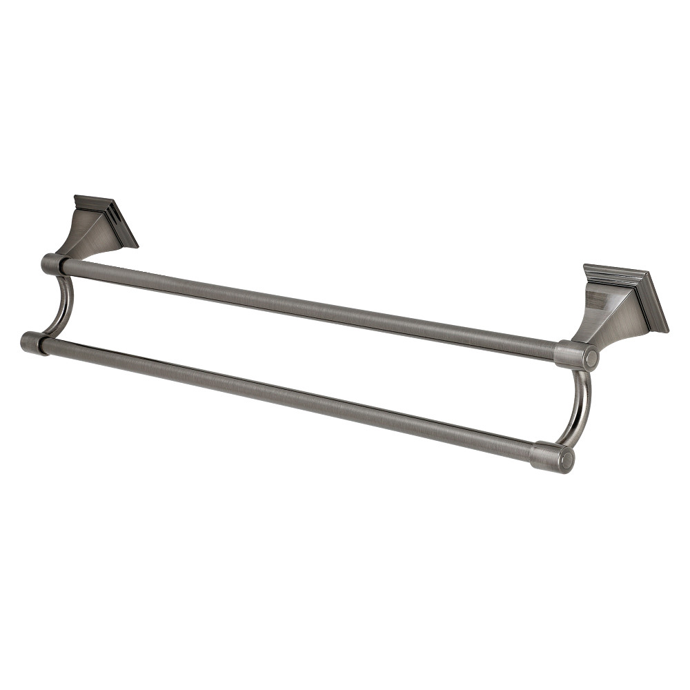 24 in. Monarch Dual Towel Bar, Black Stainless
