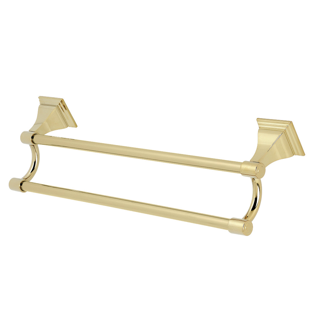 18 in. Monarch Dual Towel Bar, Polished Brass