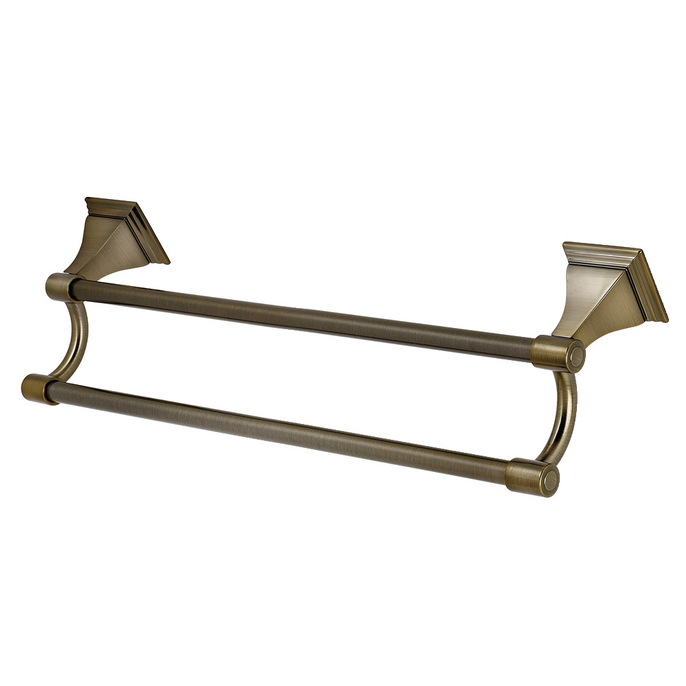 18 in. Monarch Dual Towel Bar, Antique Brass