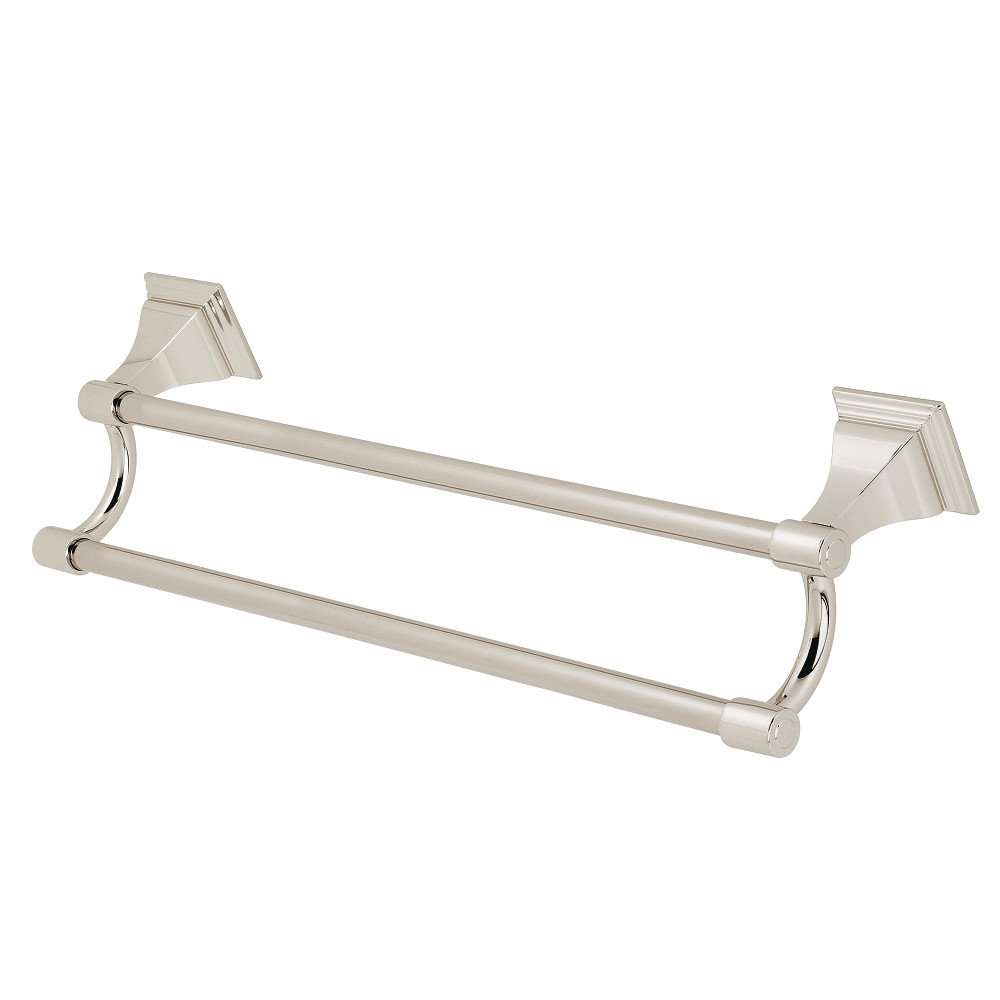 18 in. Monarch Dual Towel Bar, Polished Nickel