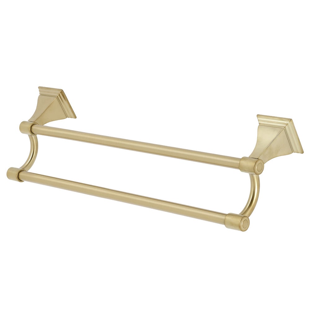 18 in. Monarch Dual Towel Bar, Brushed Brass