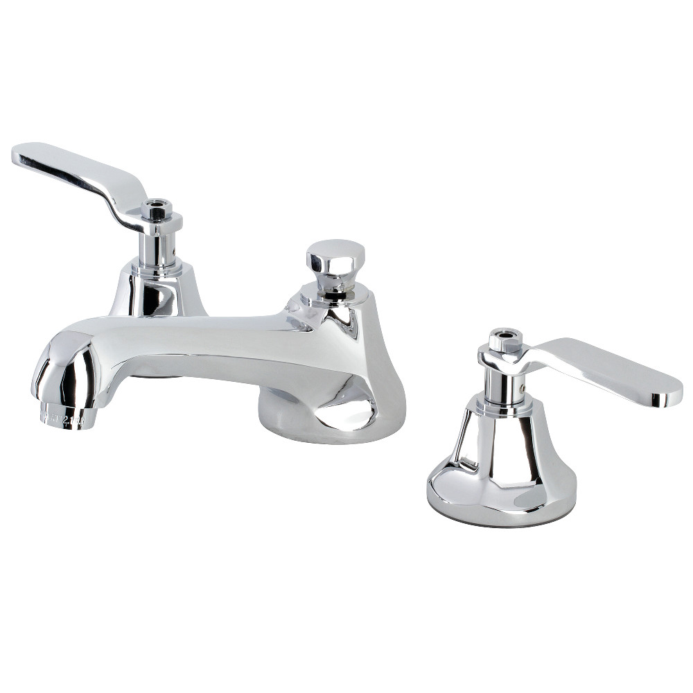 Whitaker Widespread Bathroom Faucet with Brass Pop-Up, Polished Chrome
