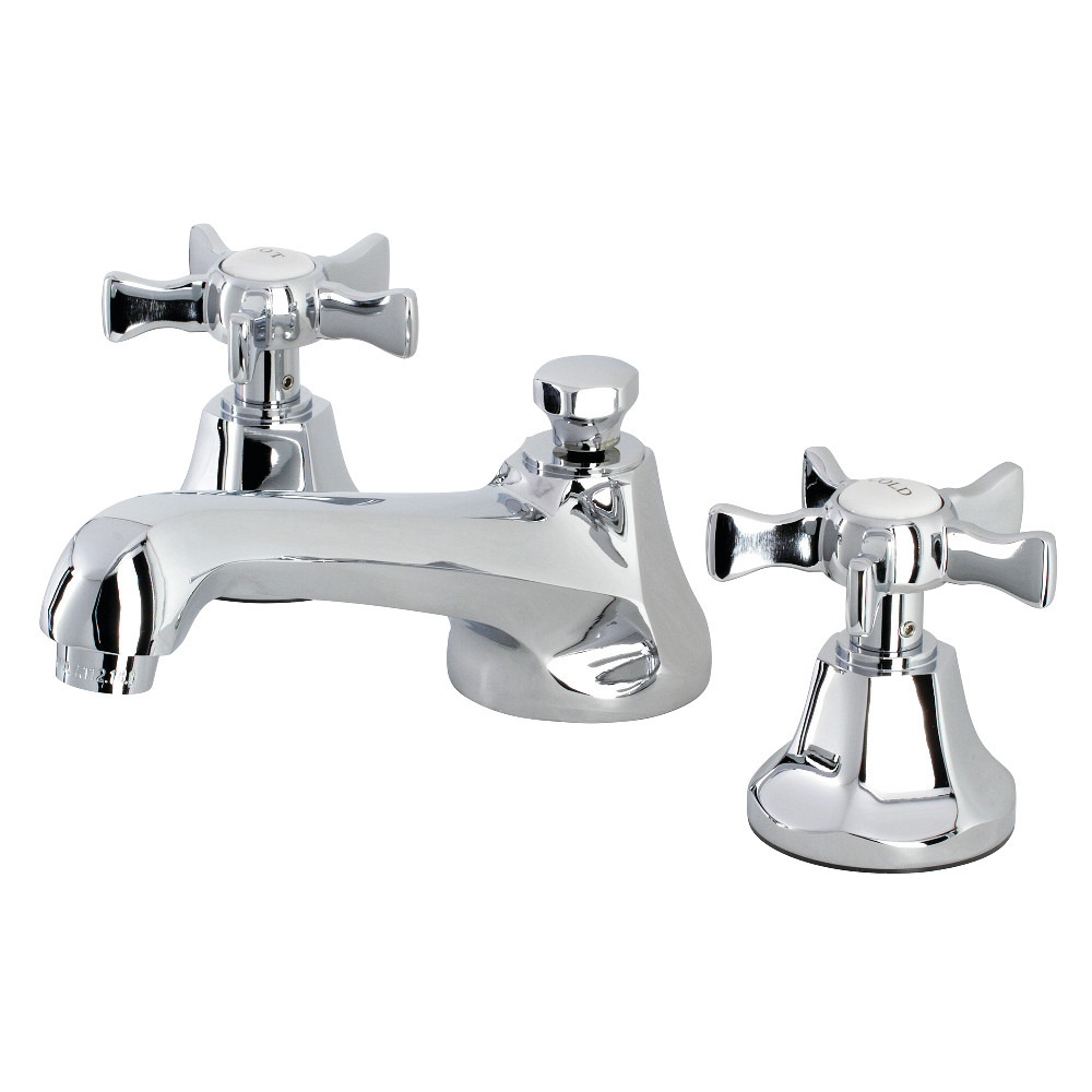 Hamilton Widespread Bathroom Faucet with Brass Pop-Up, Polished Chrome