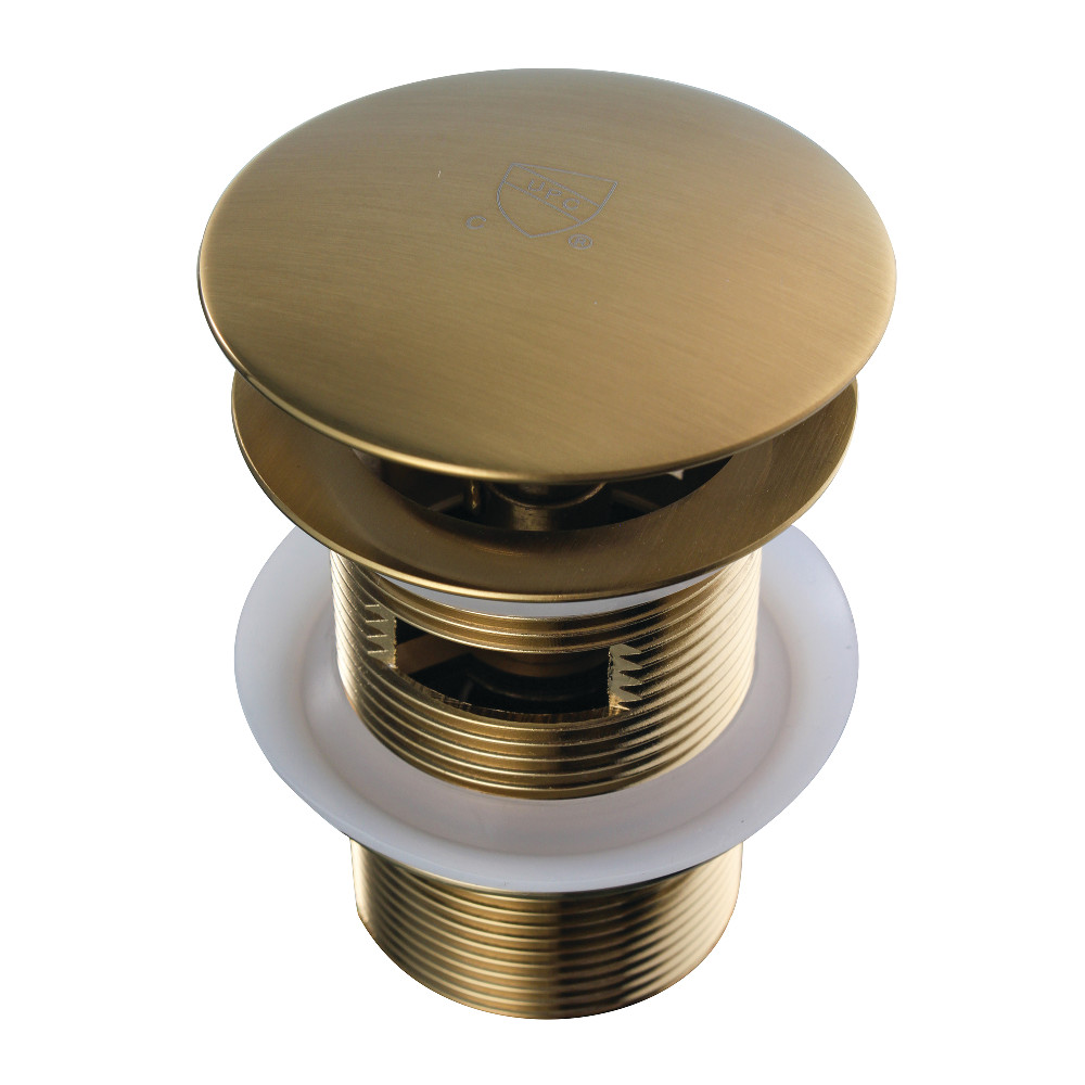 VTDESHOEBB Trimscape Toe-Touch Tub Drain with Overflow, Brushed Brass