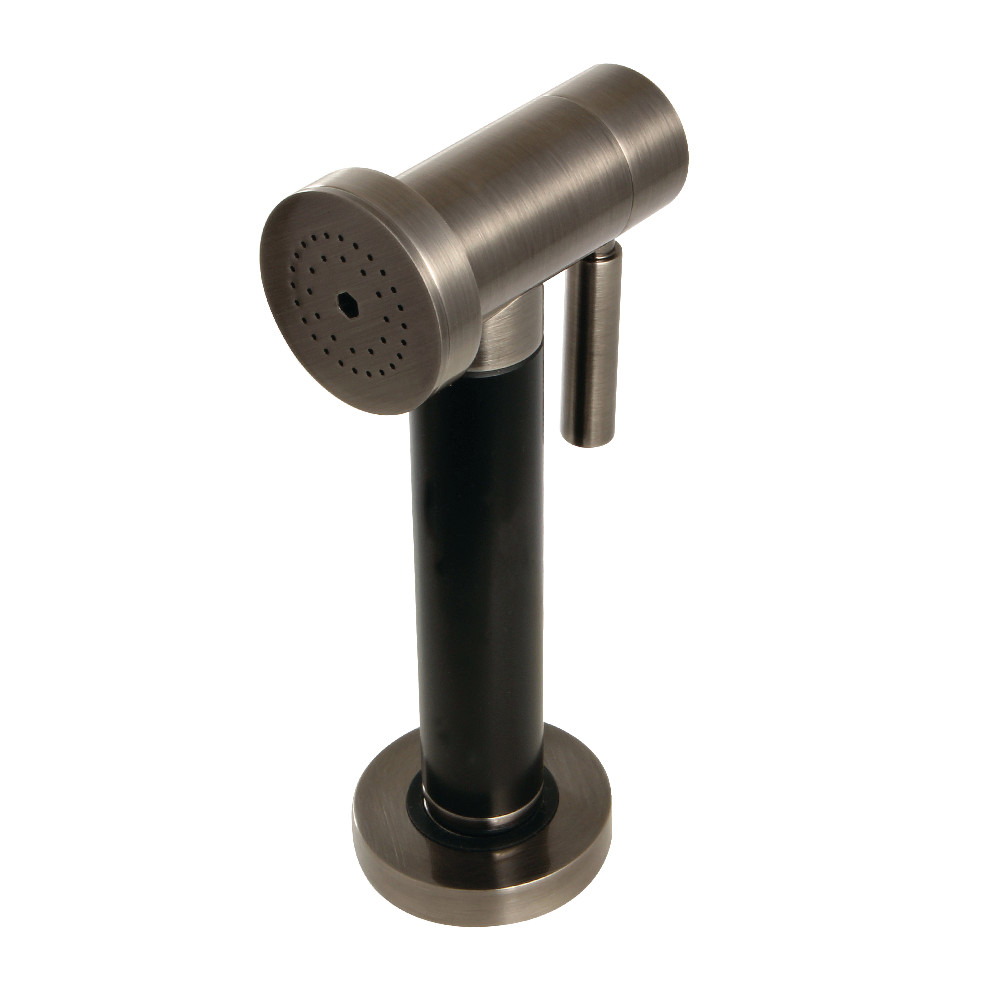 Picture of Kingston Brass KSSPR4K Brass Kitchen Side Sprayer with Black Grip, Black Stainless