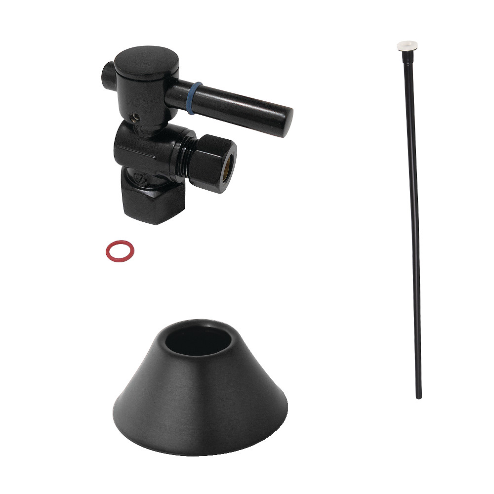 Modern Plumbing Toilet Trim Kit, Matte Black