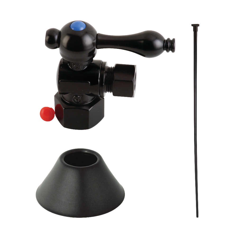 Traditional Plumbing Toilet Trim Kit, Matte Black
