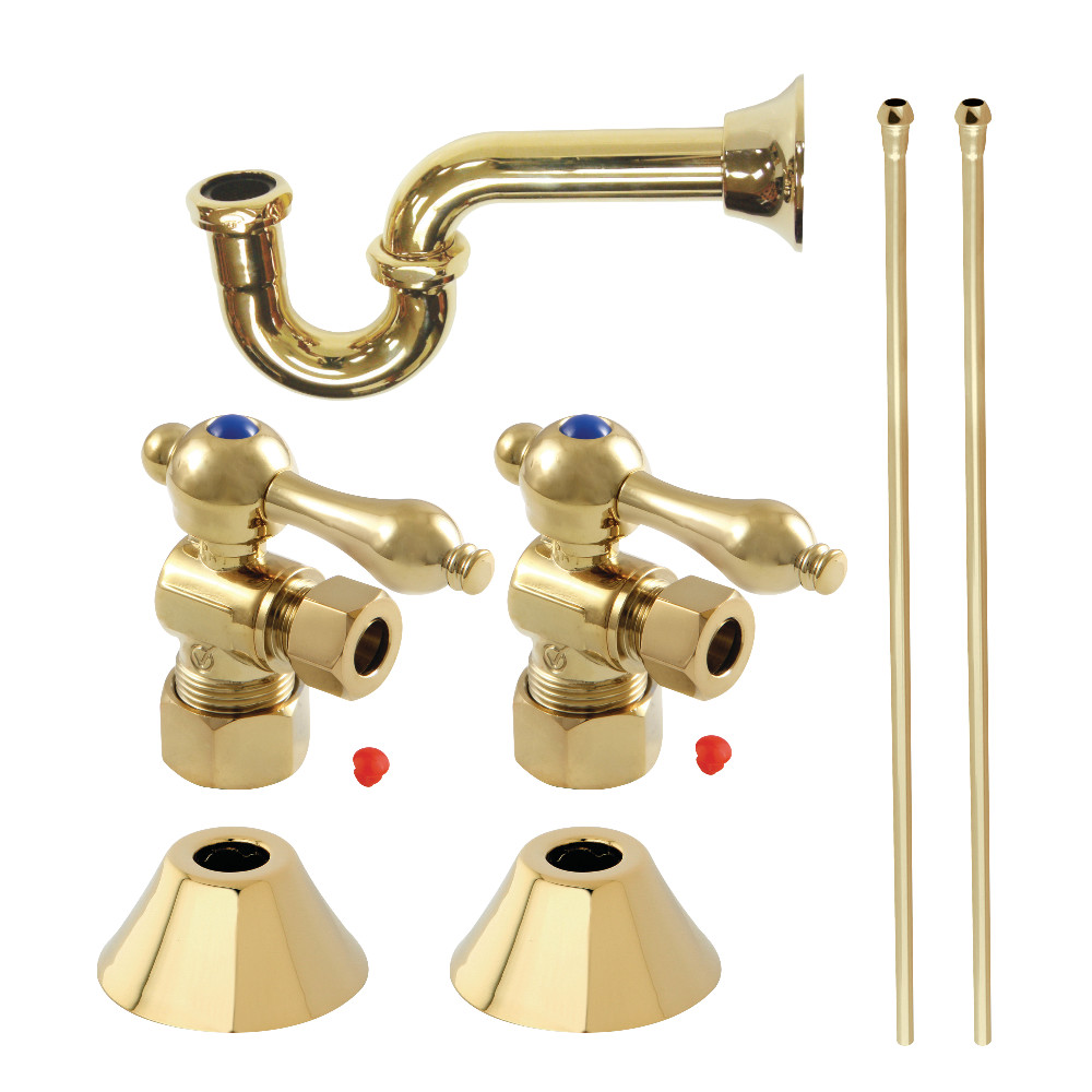 Picture of Kingston Brass CC53302LKB30 Traditional Plumbing Sink Trim Kit with P-Trap, Polished Brass