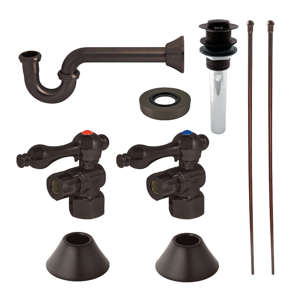 Picture of Kingston Brass CC43105VKB30 Traditional Plumbing Sink Trim Kit with P-Trap & Drain, Oil Rubbed Bronze