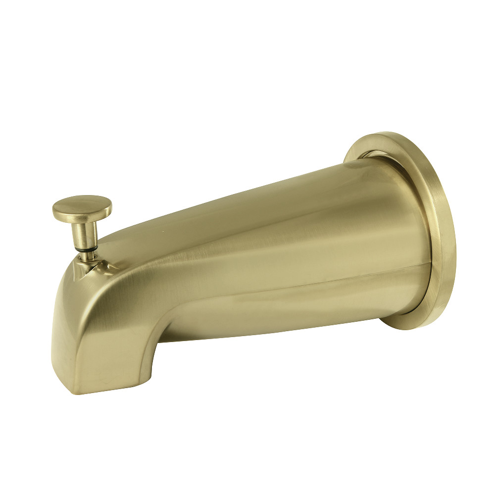 K188E7 Diverter Tub Spout with Flange, Brushed Brass