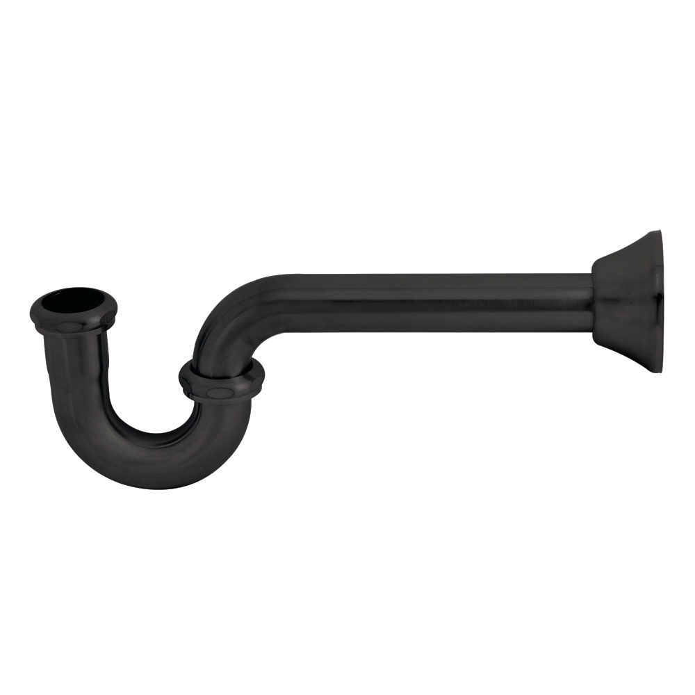 Vintage 1.25 in. Decor P-Trap, 18 Gauge - Matte Black