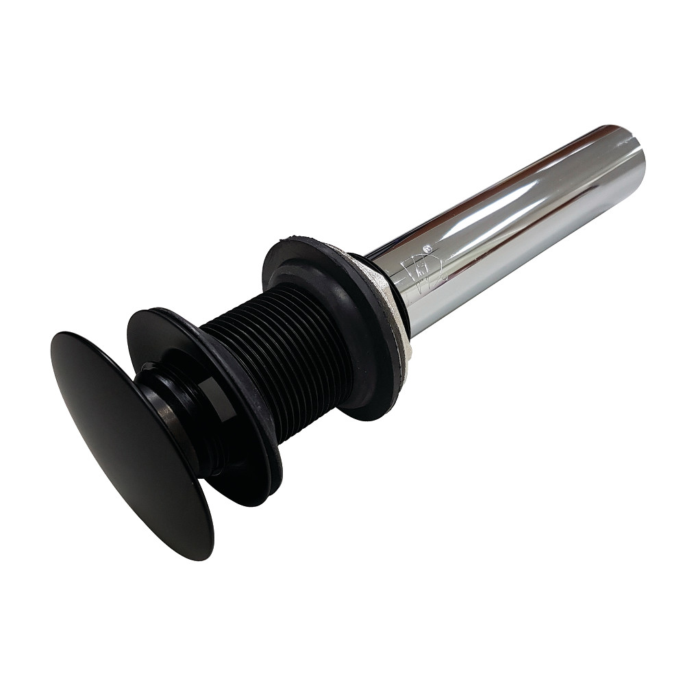 EV7000MB Push Pop-Up Drain without Overflow, 22 Gauge - Matte Black