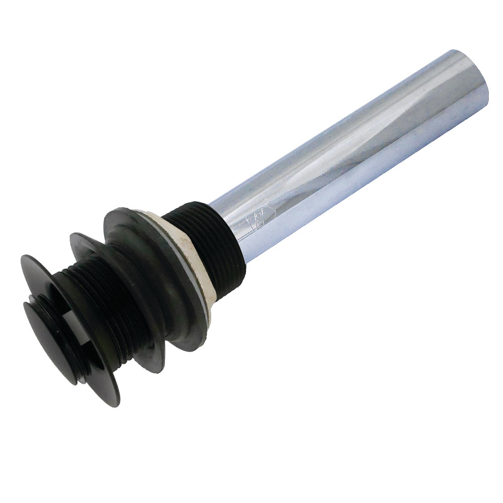 Bathroom Sink Push Pop-Up Drain without Overflow, 1-1/4" Pipe Dia., Brass