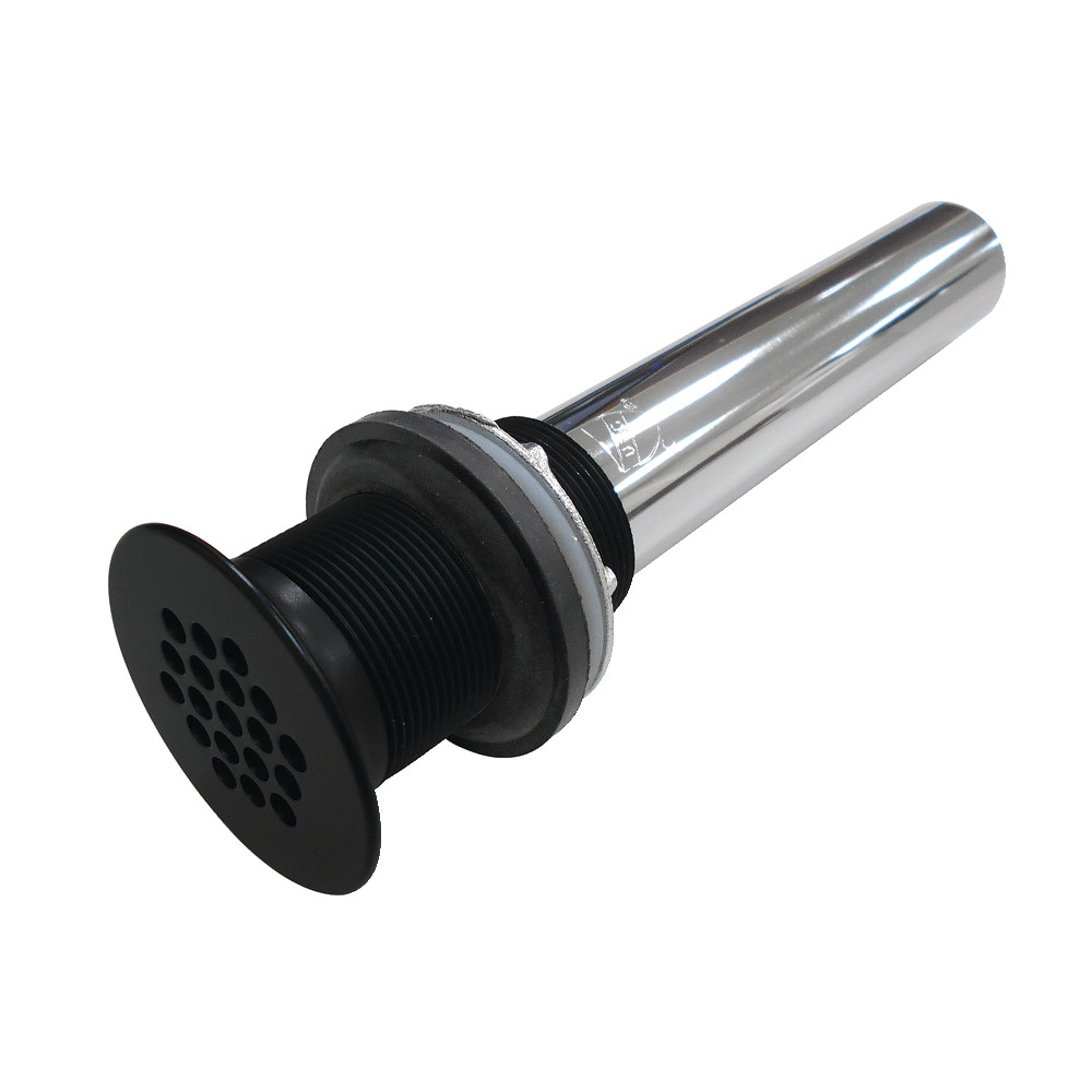 KB4000MB 19-Hole Grid Drain without Overflow, 17 Gauge - Matte Black