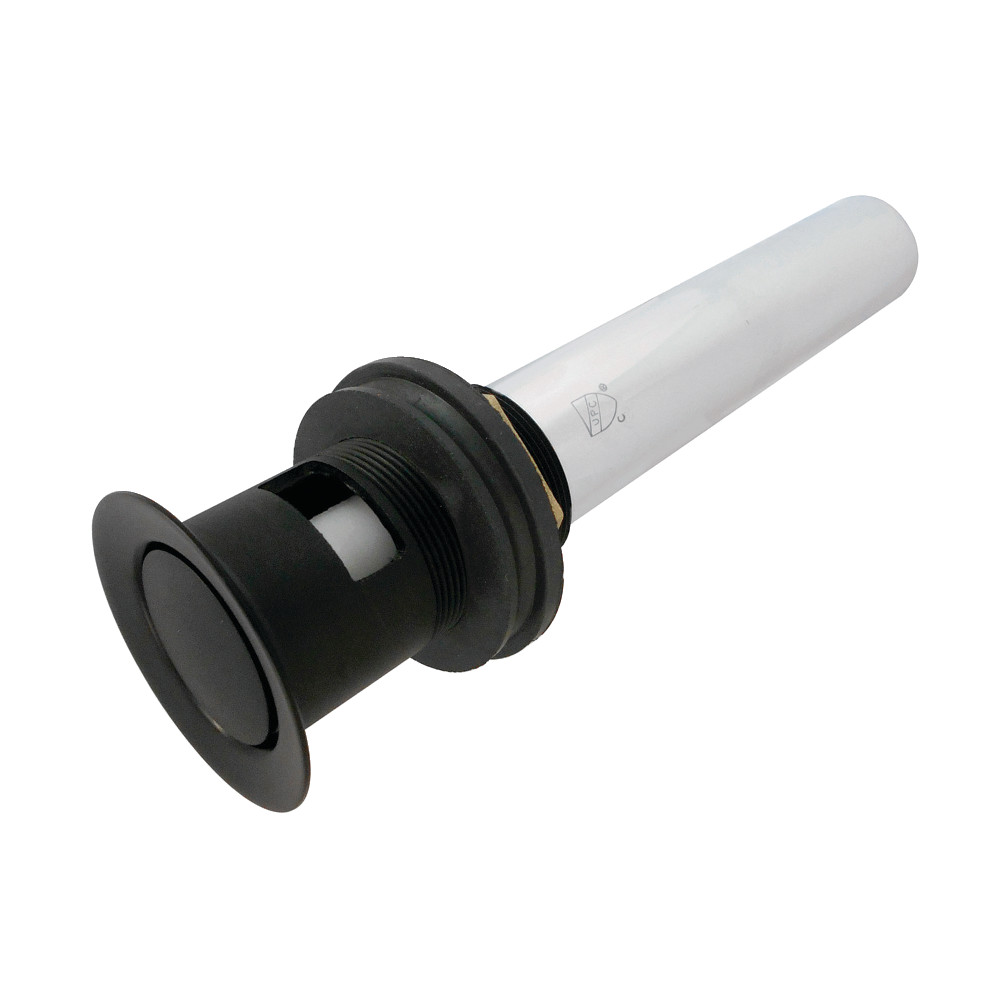 KB8100MB Push Pop-Up Drain with Overflow, 22 Gauge - Matte Black
