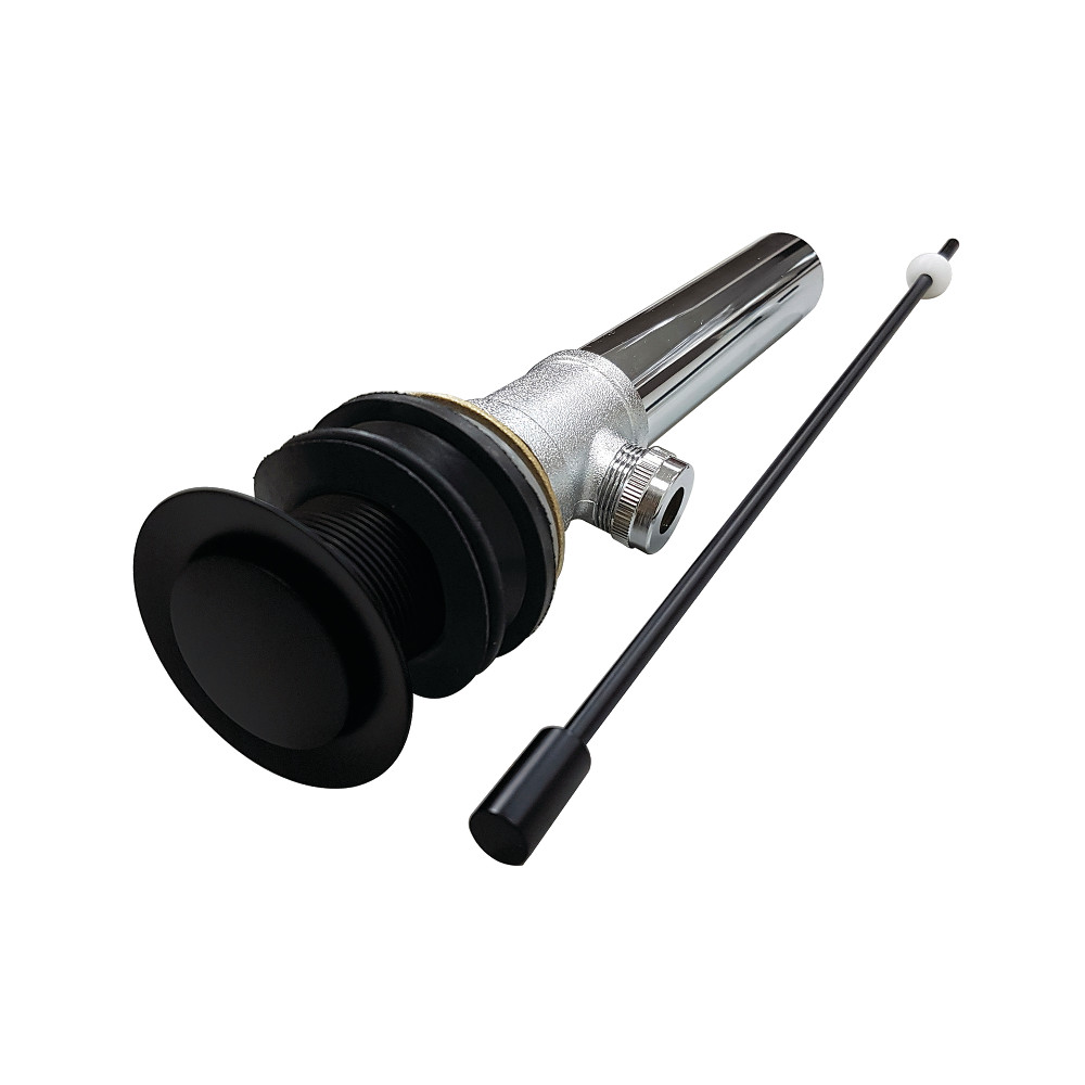KS8100MB Fauceture Pop-Up Drain without Overflow, Matte Black