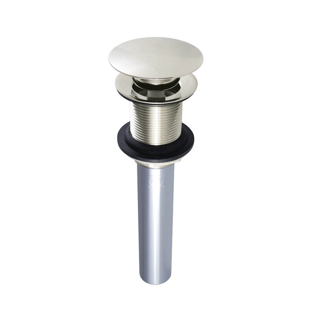 Picture of Kingston Brass EV7006 Push Pop-Up Drain without Overflow Hole, 22 Gauge - Polished Nickel