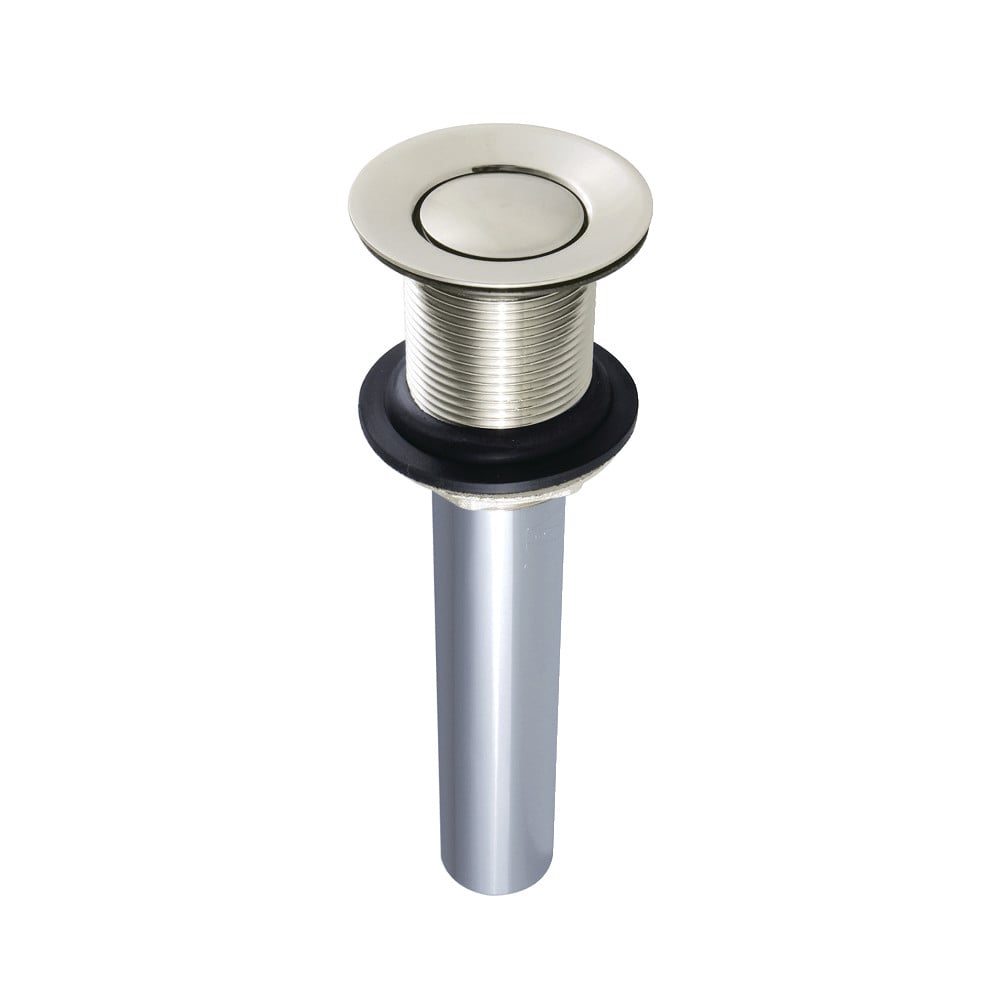 Picture of Kingston Brass EV8006 Push Pop-Up Drain without Overflow Hole, 22 Gauge - Polished Nickel